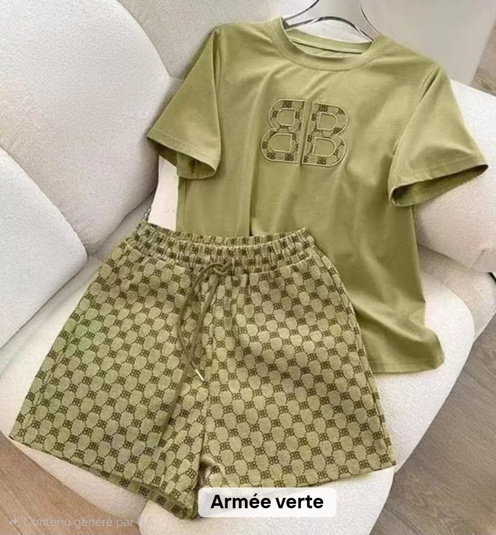 T-shirt et Short chic pour femme