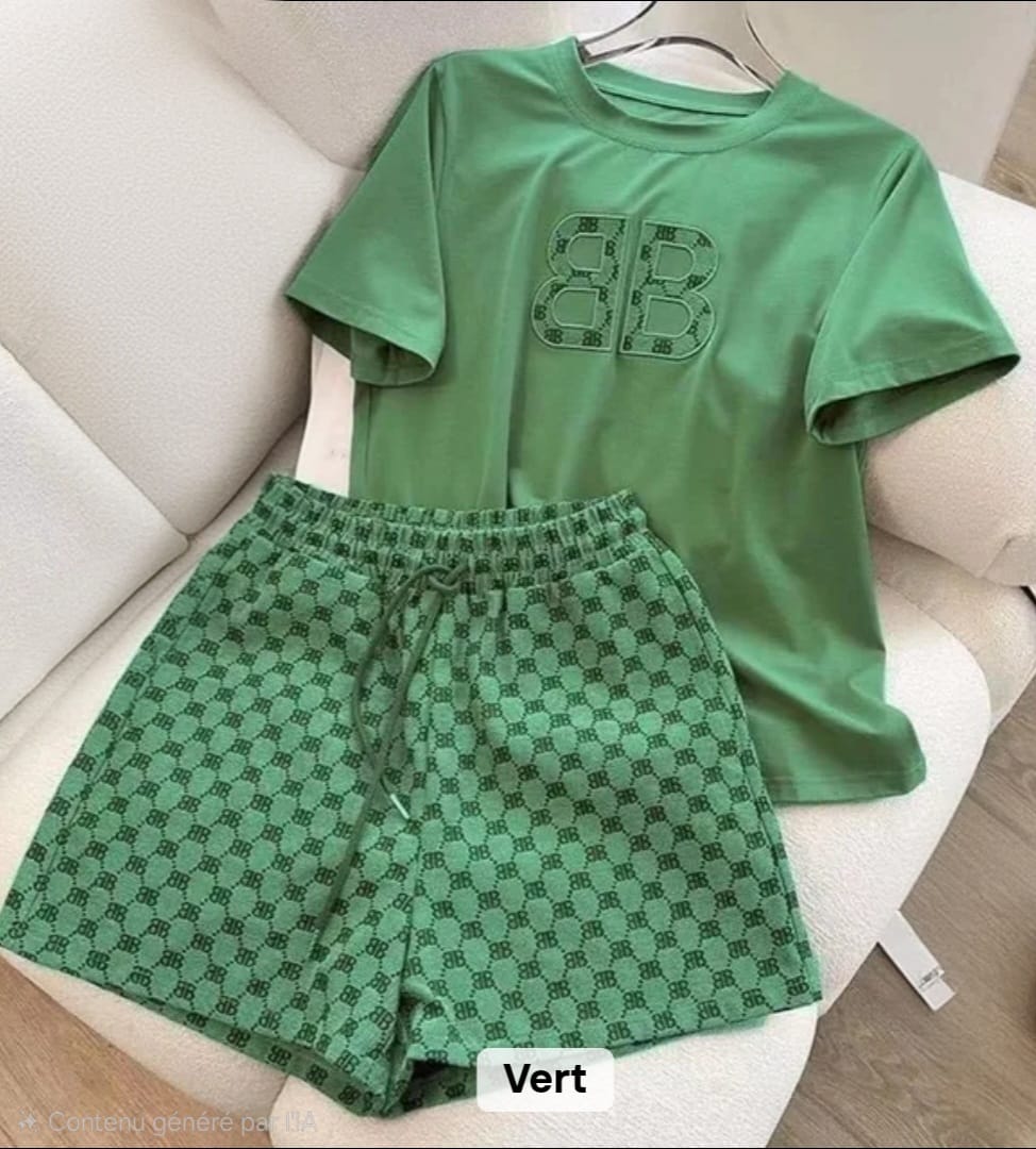 T-shirt et Short chic pour femme